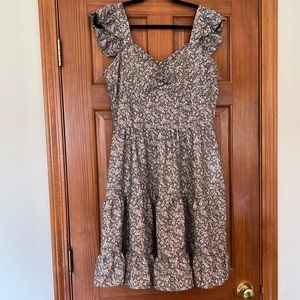 Sundress with adjustable straps. Skater dress style. Size XL. Smoke free